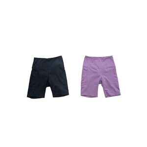 Danskin Shorts Adult XS *2 Pack* Purple & Black Athletic Bike Womens